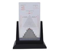 Fockety Galton Board, Modello Dimostrativo della Probabilità da Tavolo con 2800 Perline in Acciaio e Curva a Campana, Strumento per Esperimenti Giuridici Giocattolo da Scrivania per