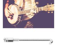 Fockety Ganci per Banjo 24 Pezzi in Metallo Argentato Cromato, Accessori per Strumenti Musicali per Banjo, Ukulele, Resistenti e Resistenti