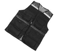 Fockety Gilet Lavoro Riflettente Ad Alta visibilità, Gilet di Sicurezza in Rete Traspirante con Tasche per Corsa, Ciclismo, Escursionismo, Materiale in Poliestere