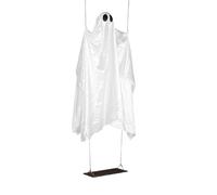 Fockety Grandi Fantasmi Oscillanti, Decorazioni di Halloween All'aperto con Luci a LED e Altezza Regolabile, Fantasma Oscillante per il Cortile di Portico Esterno per Esterno