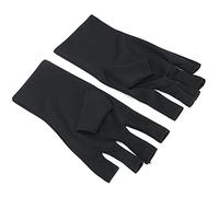 Fockety Guanto di Protezione UV Manicure Portatile, Protezione Efficace della Mano Dalla Luce UV, Si Adatta Alla Maggior Parte delle, per le Nail Art e le attività All'aperto, 1 Paio di (BLACK)