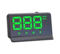 Fockety Head Up Display per Auto, Tachimetro HUD GPS Digitale con Direzione di Viaggio, Luminosità Automatica Cavo USB Plug and Play Head Up Display per Auto Camion Gas Derv