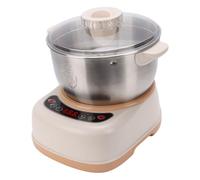 Fockety Impastatrice, Impastatrice Elettrica in Acciaio Inox 120W 5L con Funzione Fermentazione, Impastatrice Automatica per Farina, per Pizza, Pane e Torte, da 2 a 10 Persone (Spina europea 220 V)