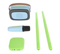 Fockety Imposta di a Batteria Elettronica, Batteria Coinvolgente Set di Ad Aria Portatili Tecnologia di realtà Virtuate Kit di Virtuate Compatto e Portatile per Scenari Vari (GREEN)