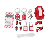 Fockety Kit di Bloccante Tagout Morsetto Sul Blocco 'Interruttore Automatico, Tag di Bloccante, Interruttore Multipolare Universale con Borsa Tascabile, Resistenza Atti Urti