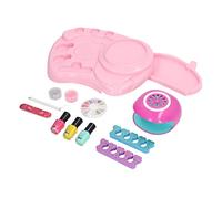 Fockety Kit di Smalto per Bambini, Kit di Penne per Unghie, Set per Unghie Pelabili con Essiccatore per Unger, 2 in 1 Penne per per Manicure di Bambini, Impostata da Gioco per