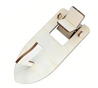 Fockety Kit fai da te per costruire una barca a vela in legno, 10 pezzi di barchette con remi in gomma verniciabili, giocattolo educativo STEM per bambini, progetto scientifico (Barca a vela in legno)