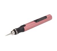 Fockety Kit Penna per Incisivo Elettrica, Penna Abrasiva Ricaricabile Tramite Usb Mini Macchine per Incisore Elettriche Utensili Rotanti a Batteria, Rotativo Incisore Portatile (Rosa dorata)