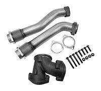Fockety Kit Tubo Intercooler, Tubo Intercooler Tubazione Compatibile con 7.3 7.3l Powerstroke 1994-1997, Collettore di Scarico in Acciaio Inox Kit Fino