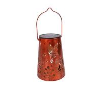 Fockety Lanterna Solare, Lampada Solare a Sospensione Vintage a LED in Ferro e Metallo con Cavo USB, Elegante Decorazione da Giardino 10,58 Oz, Regali per Esterno Cortile Patio Portico (Colibrì)