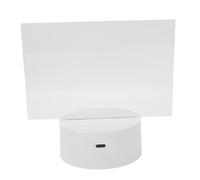 Fockety Lavagna Cancellabile a Secco in Acrilico con Luce, Bacheca LED per Appunti, Telecomando a 12 Colori, Ricaricabile Tramite USB, Interruttore Touch, per Desktop da Comodino (orizzontale)