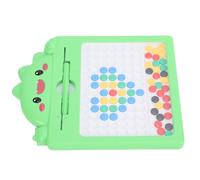 Fockety Lavagna da Disegno Magnetica per Bambini, Lavagna Magnetica Educativa per Il Pensiero Logico, Giocattoli Artistici a Punti Magnetici con Penna e Perline per Bambini e Neonati