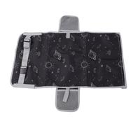 Fockety Letto Aereo per Bambini, Sedile per Bambini Estensione da Viaggio per Estensione, Percorsi per Bambini Essenziali da Viaggio con Tasche a Mesh, Poggiapiedi a Pelo Riposa (Nero con motivo a