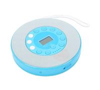 Fockety Lettore CD Portatile con Altoparlante, Lettore Musicale CD Bluetooth Ricaricabile per Auto e Casa, Personale con Funzione Anti-salto, Porta AUX e USB (BLUE)