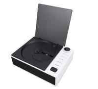 Fockety Lettore CD Portatile, Lettore CD Ricaricabile con Altoparlante, Bluetooth, Radio FM, Cuffie e Telecomando, Lettori Musicali Personali Desktop Supporta/USB per Casa, Auto (WHITE)
