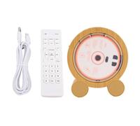 Fockety Lettore CD Verticale da Tavolo, Portatile FM USB AUX con Schermo LED HIFI Doppi Altoparlanti Timer 13 Funzioni per gli Amanti della Musica Domestica Studenti di Lingue (WHITE)