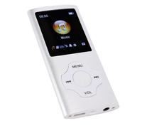 Fockety Lettore MP3, Lettore Musicale HiFi Lossless Bluetooth 5.3 con Schermo LCD da 1,8 Pollici, Radio FM, di E-book, Completamente Carico in 1 Ora, Supporta Fino a 64 GB (grigio argento)