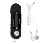 Fockety Lettore MP3 USB retrò con Display LCD e Spegnimento Automatico | Supporta MP3/WMA, Visualizzazione Testi, Alimentazione a Batteria AAA, Riproduzione di 20 Ore, Slot per Scheda di Memoria
