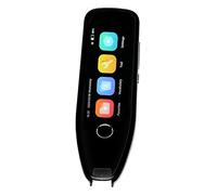 Fockety Letture di Scansioni Penna Traduttore Linguistico Smart Penr Ocr Dizionario Scanner Traduzione in Tempo Reale Assisente Didattico per L'Appendimento Con Conuchscreen LCD, (BLACK)
