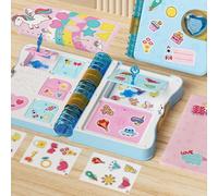 Fockety Libro Magico a Sorpresa per Ragazze, Set di Oggetti Divertenti e Segreti per Giochi Creativi in plastica (cielo blu)