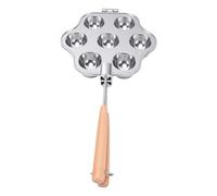 Fockety Macchina per Biscotti Open Pies, Macchina per Crostate di Biscotti Open Pies in Lega di Alluminio con Rivestimento Antiaderente Manici in Legno per Crostate e Cupcake