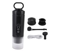 Fockety Macchina per caffè Portatile, Macchina per caffè Espresso Elettrica con Pressione di 21 Bar e Ricarica di Tipo C, Riscaldamento Rapido per Capsule DolceGusto e caffè Macinato, (BLACK)