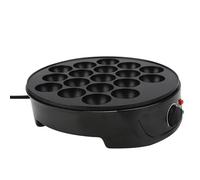 Fockety Macchina per Takoyaki Octopus Ball Teglia Elettrica a 18 Forme per Colazione in Famiglia 220V-240V Rivestimento Antiaderente Utensili da Neri (Spina europea)