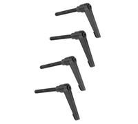 Fockety MANUSI DELLA FILE MASCHIO REGOLABILE REGOLA DURANTE MOTO DI FISSAGGIO DI ZINCILE PER MACHETTRUM, ATTREZZATURA DI IMBACKING, 4 PCS (Lunghezza della vite 40 mm)