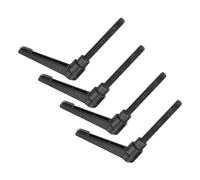 Fockety MANUSI DELLA FILE MASCHIO REGOLABILE REGOLA DURANTE MOTO DI FISSAGGIO DI ZINCILE PER MACHETTRUM, ATTREZZATURA DI IMBACKING, 4 PCS (Lunghezza della vite 32 mm)