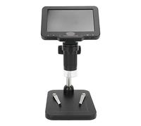 Fockety Microscopio Digitale LCD, Microscopio USB HD 1080p DA 5 Pollici, Ingrandimento 50x-1000x Con 8 Luci LED Regolabili, Eletronica A Moneta Con Batteria DA 1800 MAH per