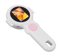 Fockety Microscopio Digitale Portatile per Bambini, Obiettivo Ottico 500X Zoom Digitale 4X Luce LED Regolabile, Microscopio Educativo per Esplorazione Scientifica con Schermo da 2,0 Pollici