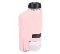 Fockety Microscopio Tascabile, Minicroscopio Portatile Portatile da 60x a 120x per Bambini con Luce a LED Regolabile, Regali per Giocattoli per Scienze Educative per Ragazzi