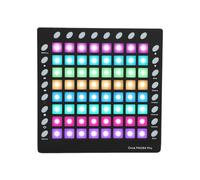 Fockety MIDI Controller Strike Pad, 64 Pad RGB 128 MB Libreria del Suono 8 Pulsanti RGB, con connettività USB in Uscita di Input MIDI, per Produzione Musicale Live Performance