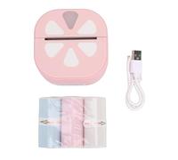 Fockety Mini Stampante per Adesivi, Etichettatrice Termica Portatile Bluetooth Senza Inchiostro, Etichettatrice 203 DPI con 3 Rotoli di Carta per Smartphone, Appunti, Diario, Foto