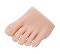 Fockety Modello di Piede Finto per la Pratica, Mezzo Piede, Strumento di Piede Finto in Silicone, Strumento di Manicure protesica per Le Punte delle Unghie Display di Formazione Artistica (Sinistra)