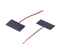 Fockety Modulo Efficiente Pannello Solare in Polisilicio 68x36mm Micro Mini Power Celle Solari 0,3 W 5 V, Prestazioni Favorevoli per Piccoli Sistemi di Illuminazione Domestica, 2 Pezzi
