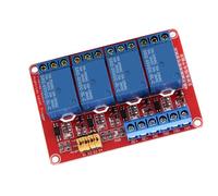 Fockety Modulo relè Fotoaccoppiatore a 4 Design con Tolleranza Ai Guasti 5 V/12 V/24 per Progetti Elettrici (5V)