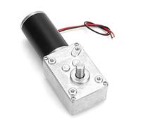 Fockety Motoriduttore a Vite Senza Fine Reversibile Motore a Lunga Durata Resistente Agli Urti per Apri finestre. Motore Ad Alta velocità di Torsione Ridotto 24V (130RPM)