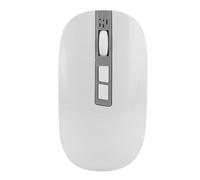 Fockety Mouse AI, Mouse Wireless con Input Vocale Translazione delle Parole di Ricerca, Output del Documento del Modulo, Generazione di Codice, Scrittura di Intelligenza Artificiale, (WHITE)
