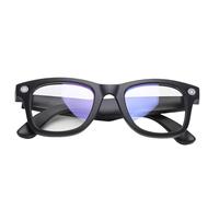Fockety Occhiali intelligenti con intelligenza artificiale, fotocamera e Bluetooth, occhiali con fotocamera per uomini e donne con video e foto, traduzione, assistente vocale (Luce anti -blu)