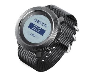 Fockety Orologio Subacqueo All'aperto, Bussola Retroilluminata a LED con Barometro Termometro Altimetro, per Immersioni Nuoto Snorkeling Surf Ciclismo Escursionismo Jogging