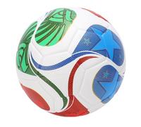Fockety Pallone da calcio taglia 5 per ragazzi e adulti, in PU resistente all'usura, impermeabile, multicolore, idea per 11 persone, per giocare all'aperto e al chiuso