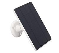 Fockety Pannello Solare per Telecamera di Sicurezza, Pannello Solare per Telecamera USB da 10W Alimentatore Continuo Impermeabile per Telecamera di Sicurezza con Batteria Ricaricabile (Bianco)