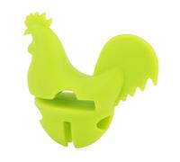 Fockety per Pentola a Forma di Gallo, Utensile da Cucina in Silicone per Cucinare con Design Resistente Al Calore a Prova di Fuoriuscite, Poggiamestolo Sollevatore Coperchio