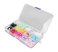 Fockety Perline Colorate per Intrecciare i Capelli Dreadlocks Alla Moda Anelli per Capelli Perline per Accessori per Trecce per Banchetti Nuziali