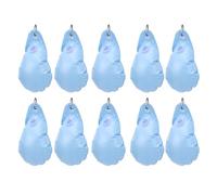 Fockety Pesi per Copertura Piscina da 10 Pezzi, Sacche d'Acqua in PVC Ispessito con Valvola a Tenuta Stagna per Piscine Fuori Terra, Resistenti all'Usura e Strappo del Gelo, Design a (Cielo Blu)