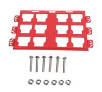 Fockety Piastra di montaggio Packout, base in metallo per cassetta degli attrezzi Packout, base di montaggio per riporre la cassetta degli attrezzi a parete o a pavimento (rosso)