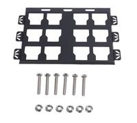 Fockety Piastra di montaggio Packout, base in metallo per cassetta degli attrezzi Packout, base di montaggio per riporre la cassetta degli attrezzi a parete o a pavimento (BLACK)