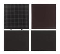 Fockety Piastra In Acciaio per Molle, Lamiera Pei a Doppia Facecia Letto FlessiBile In Acciaio per Molle Con Base Magnetica, Resistenza Al Calore In Fibra di Carbicoo 377x370mm Piastra