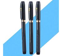 Fockety Pin a Pin di Calligrafia Morbida Penna a Inchiostro per Scrivere Artigianato, 3 Pezzi di Pennelli Neri con Linee Luccicanti, per Cartoni e Artisti, Design Facile per la Pittura Ovunque